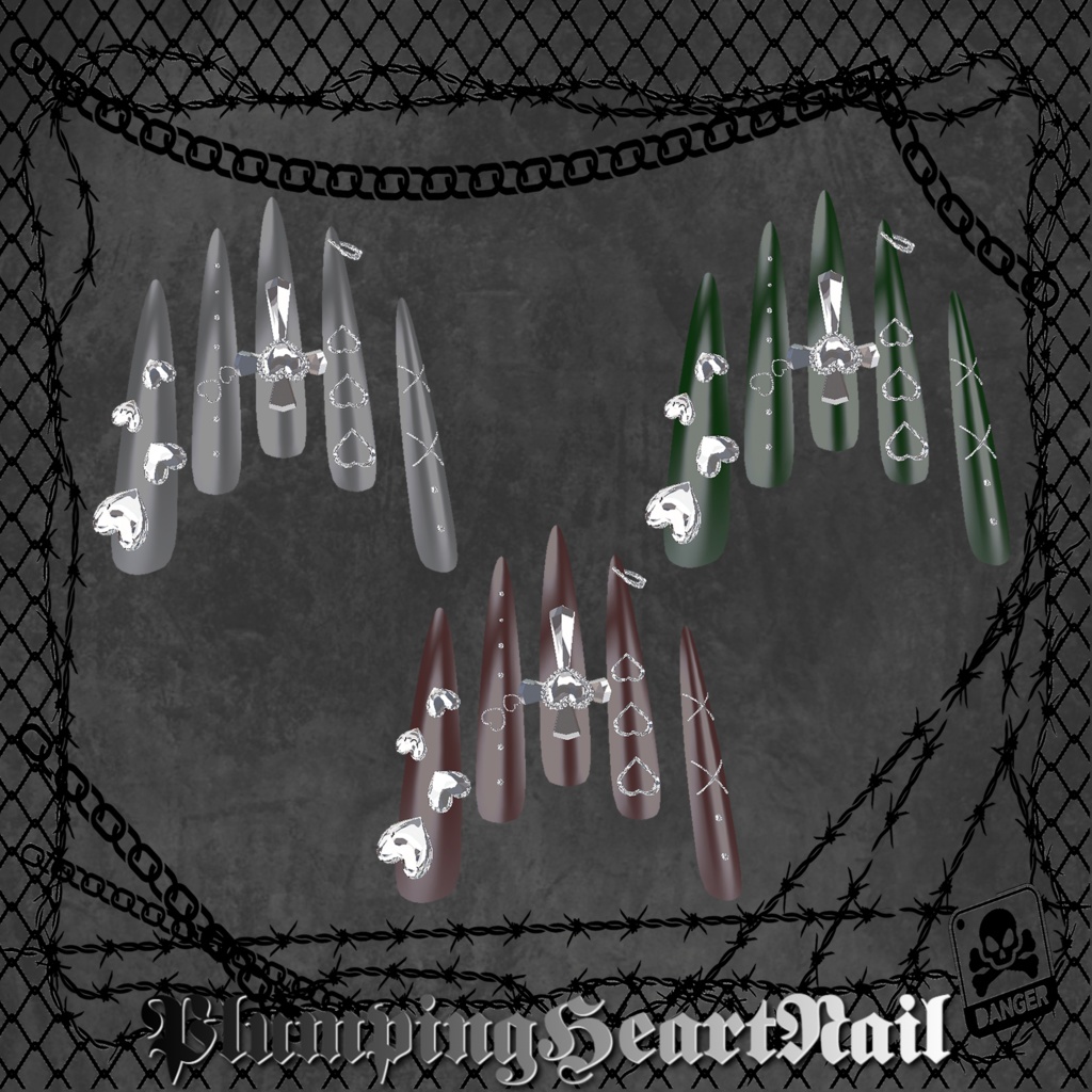 【25アバター対応】PlumpingHeartNail【MA対応】