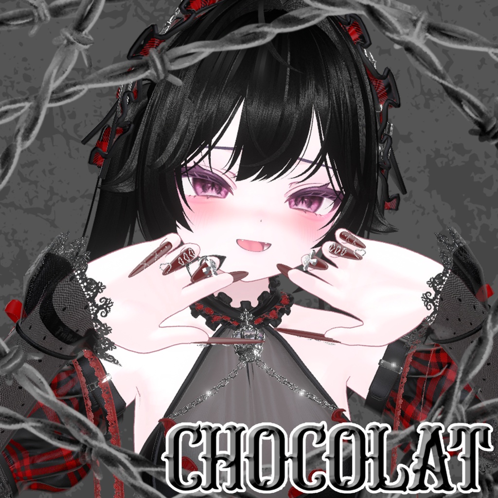 【25アバター対応】PlumpingHeartNail【MA対応】