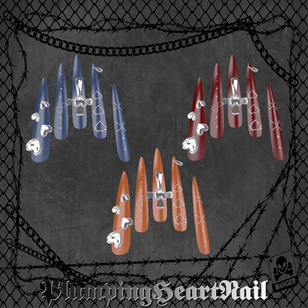 【25アバター対応】PlumpingHeartNail【MA対応】