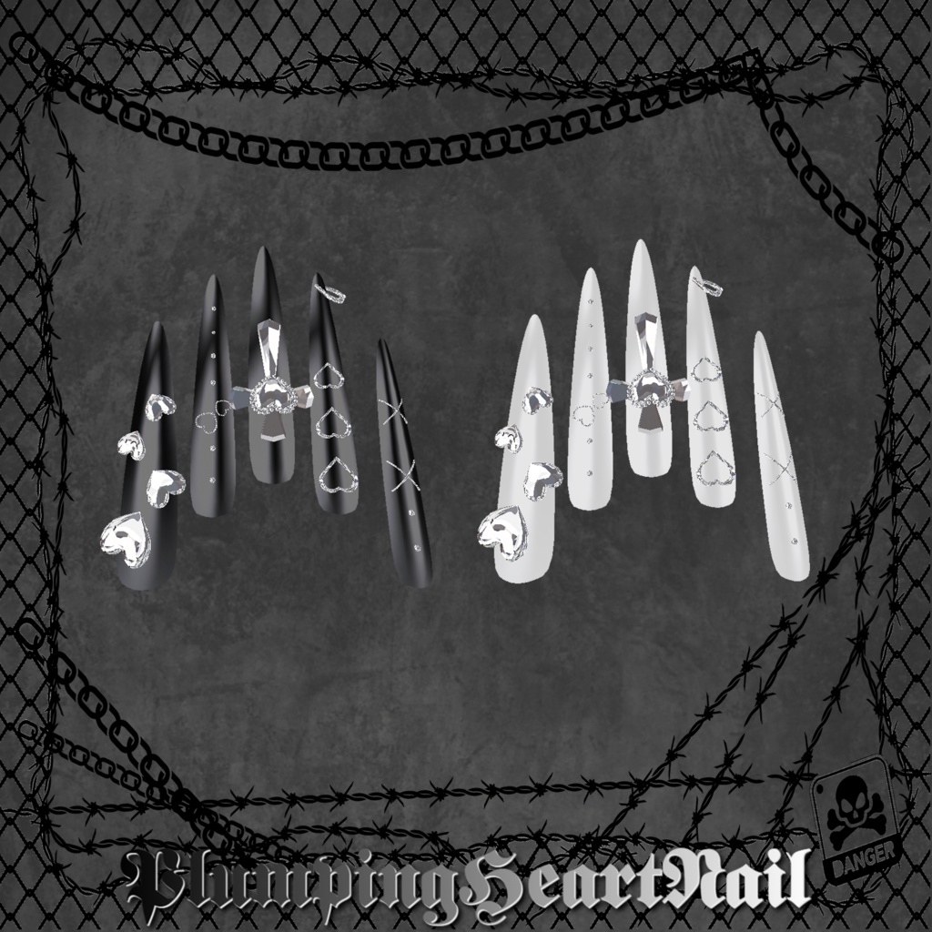 【25アバター対応】PlumpingHeartNail【MA対応】