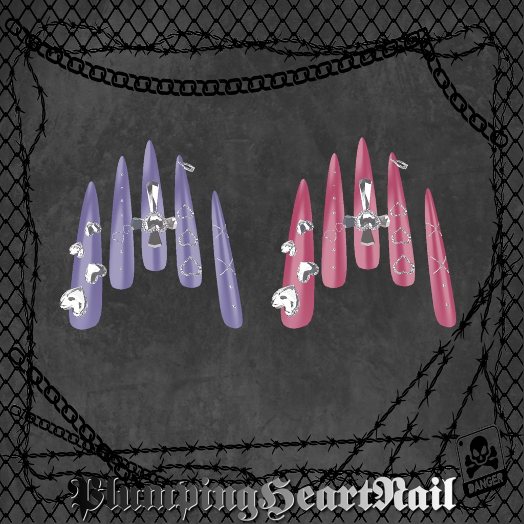 【25アバター対応】PlumpingHeartNail【MA対応】