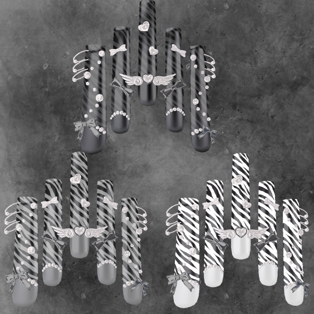 BLACK FRIDAY SALE【23アバター対応】SleepyZebraNail【MA対応】