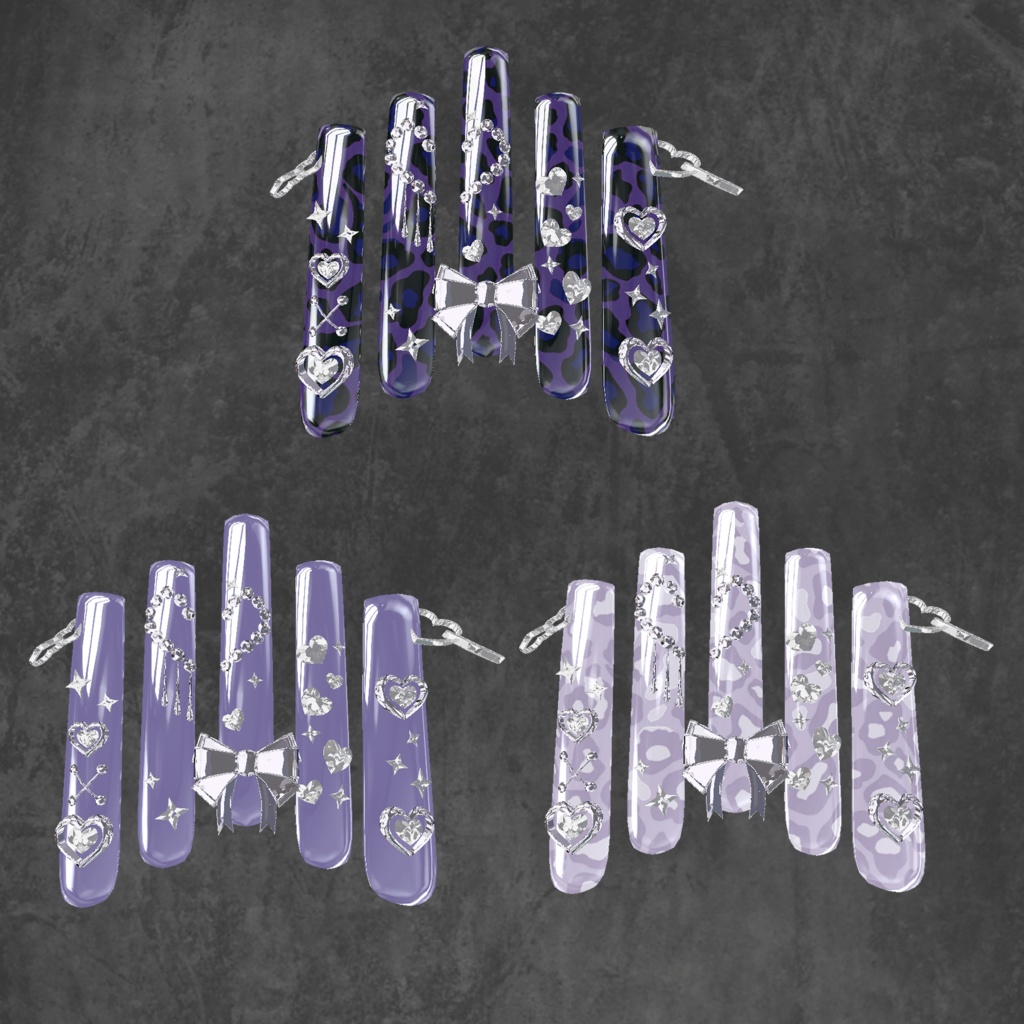 【23アバター対応】HoppingHeartNail【MA対応】