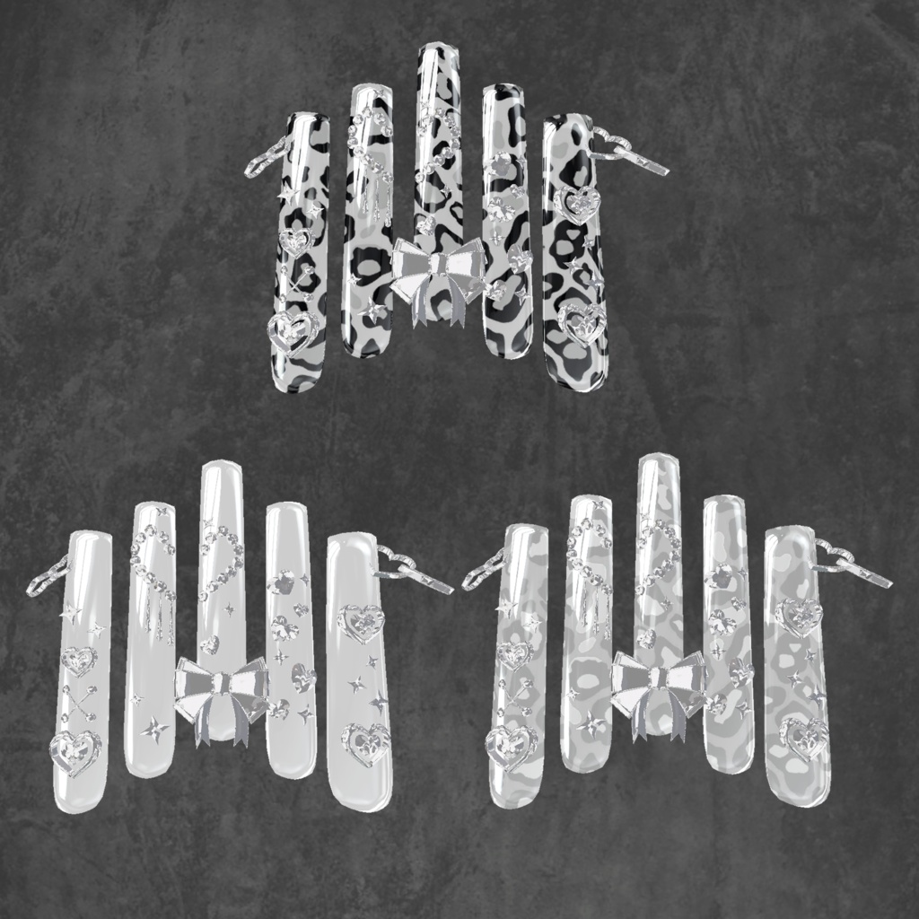 【23アバター対応】HoppingHeartNail【MA対応】