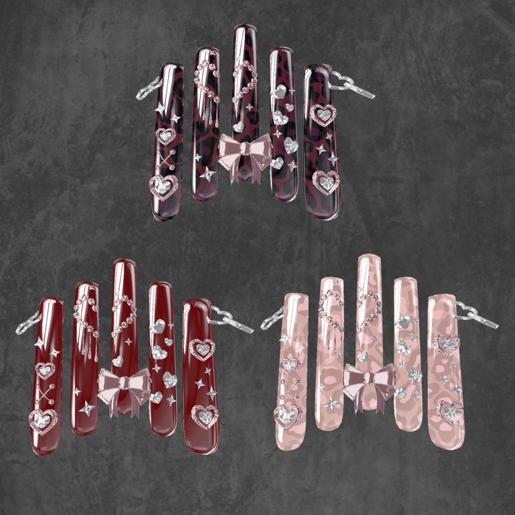 【23アバター対応】HoppingHeartNail【MA対応】