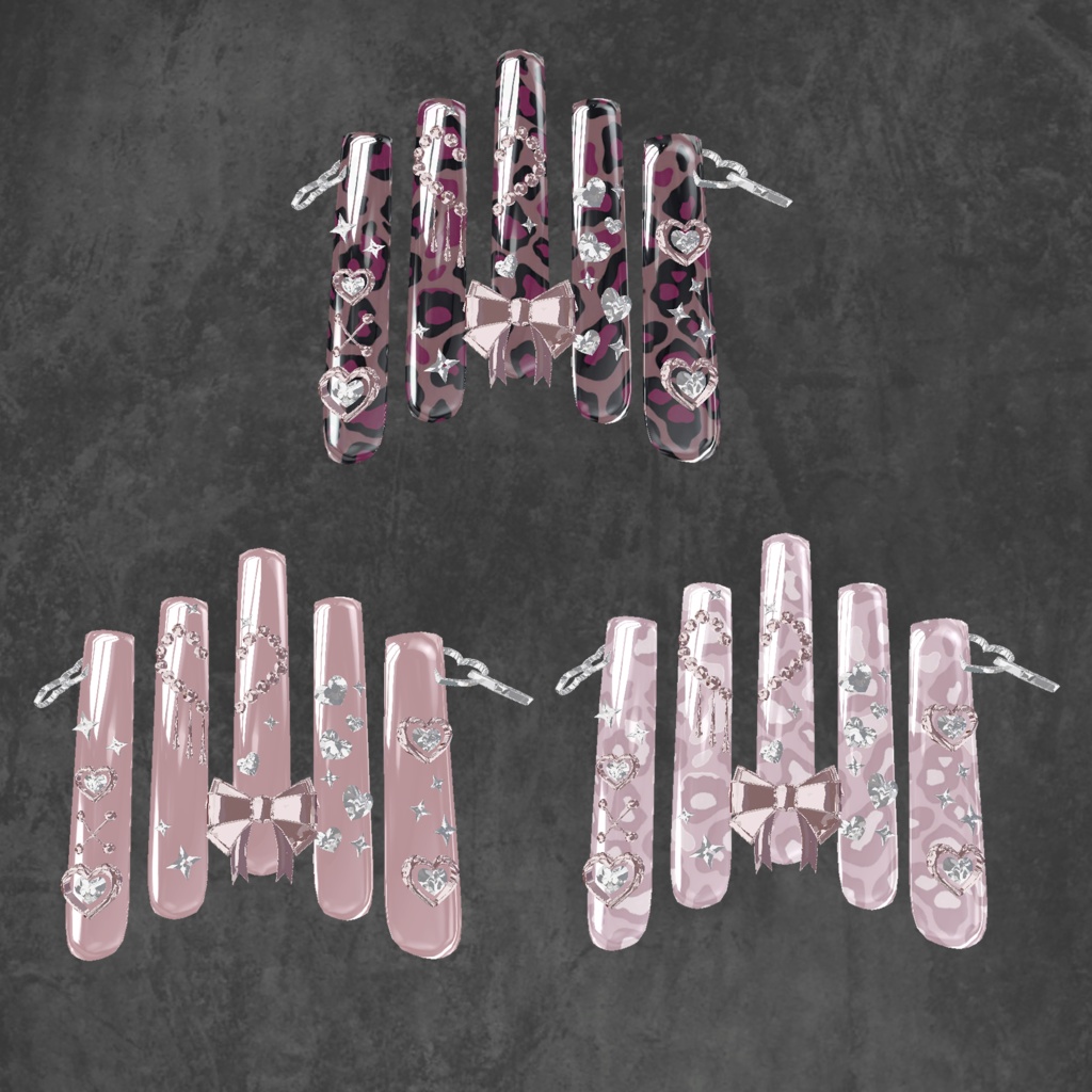 【23アバター対応】HoppingHeartNail【MA対応】