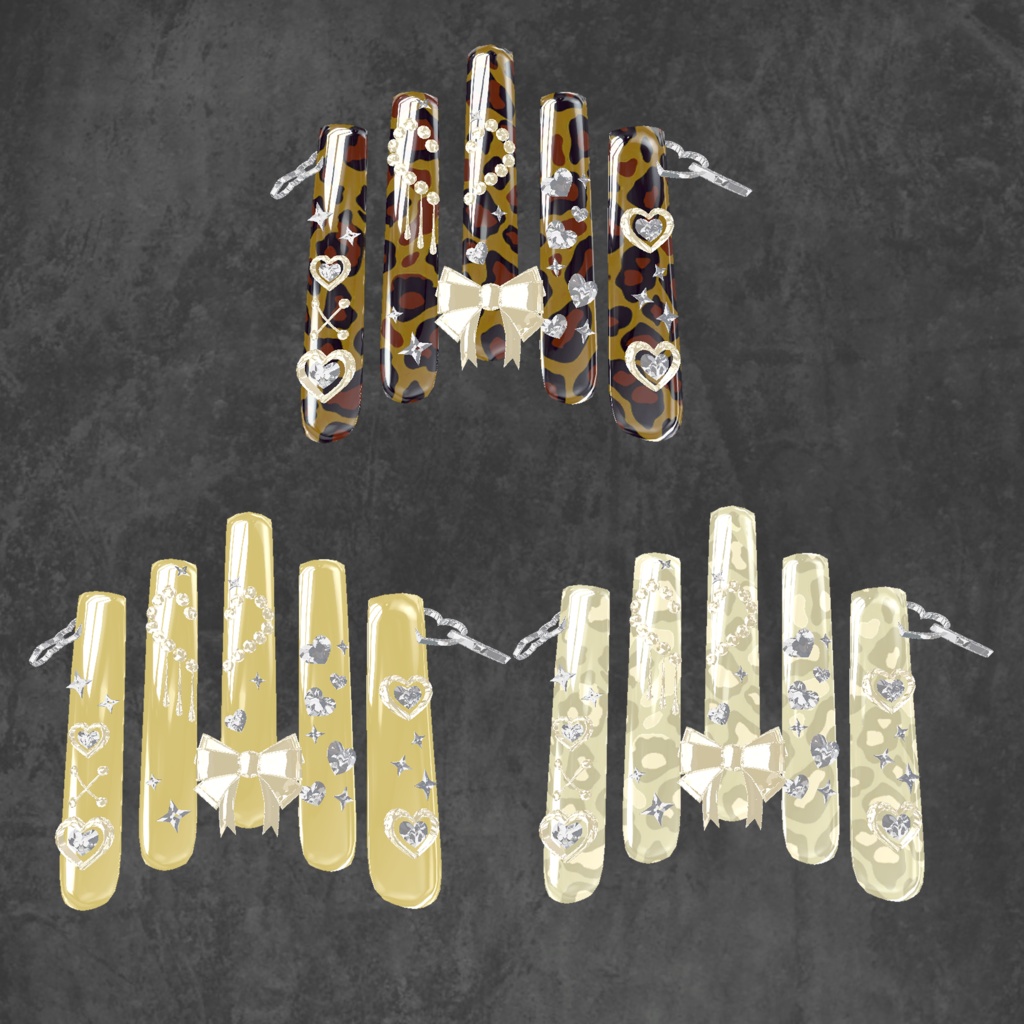 【23アバター対応】HoppingHeartNail【MA対応】