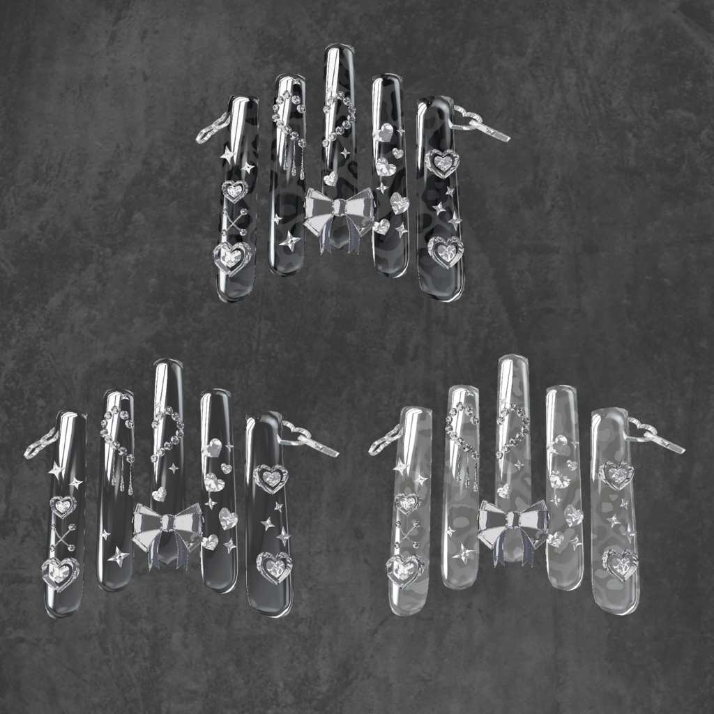 【23アバター対応】HoppingHeartNail【MA対応】