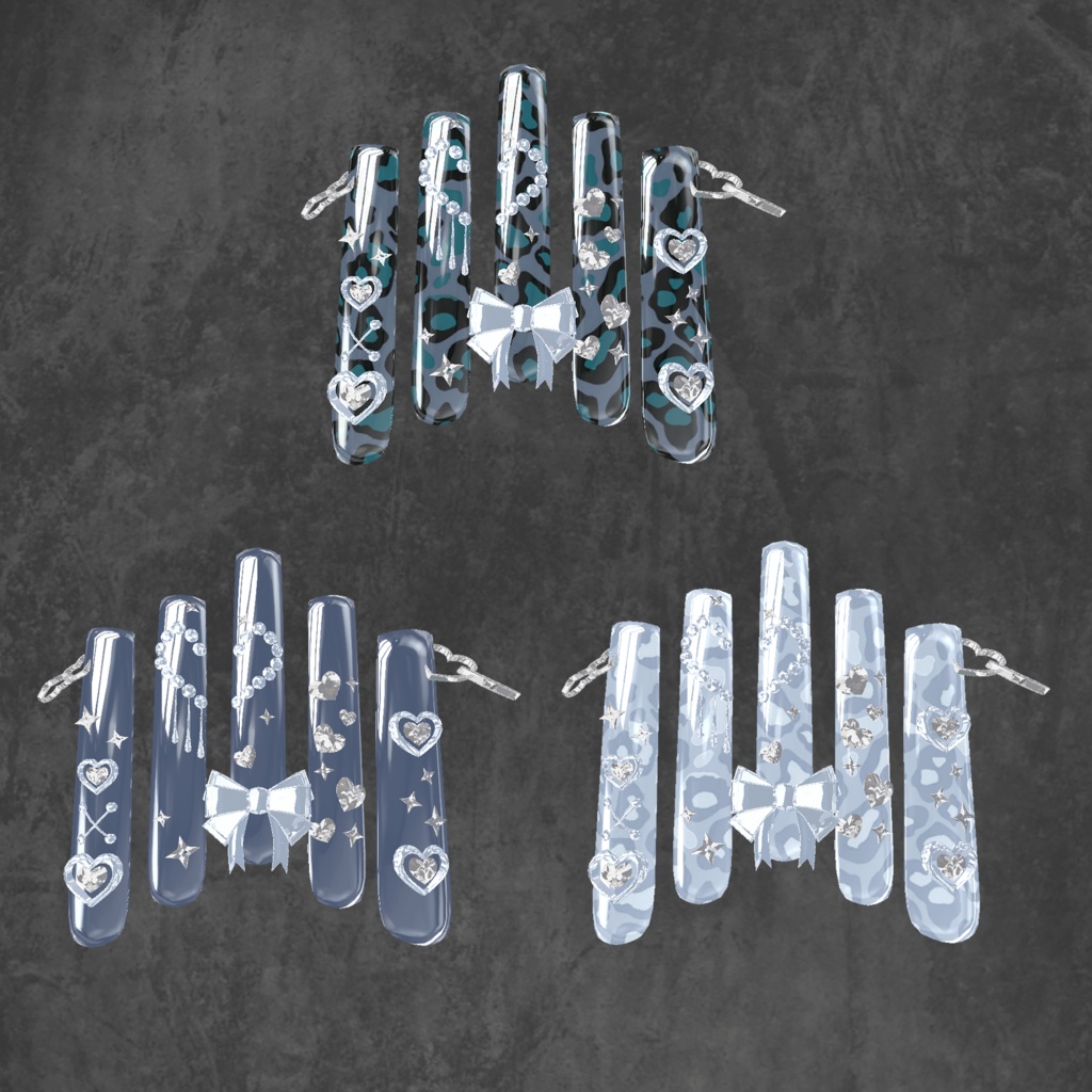 【23アバター対応】HoppingHeartNail【MA対応】