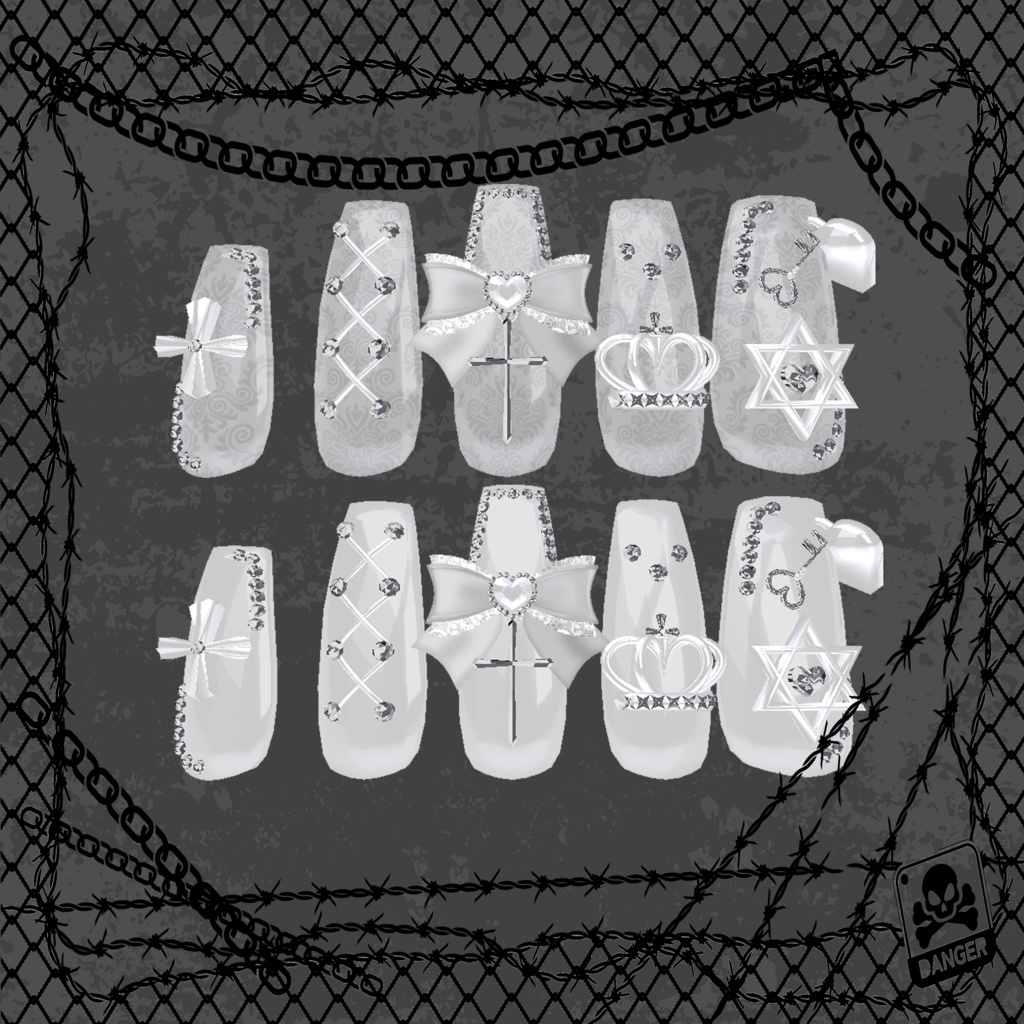 BLACK FRIDAY SALE【22アバター対応】SweetGothicNail【MA対応】