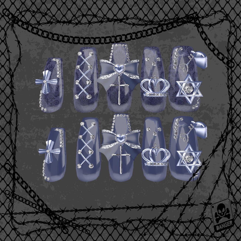 BLACK FRIDAY SALE【22アバター対応】SweetGothicNail【MA対応】