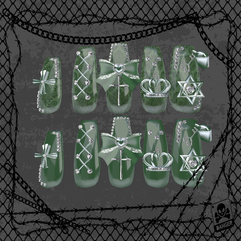 BLACK FRIDAY SALE【22アバター対応】SweetGothicNail【MA対応】