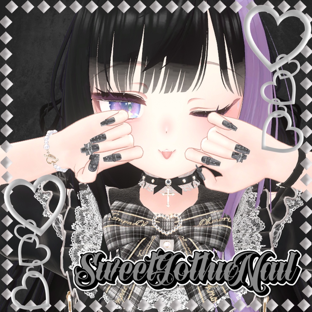 BLACK FRIDAY SALE【22アバター対応】SweetGothicNail【MA対応】