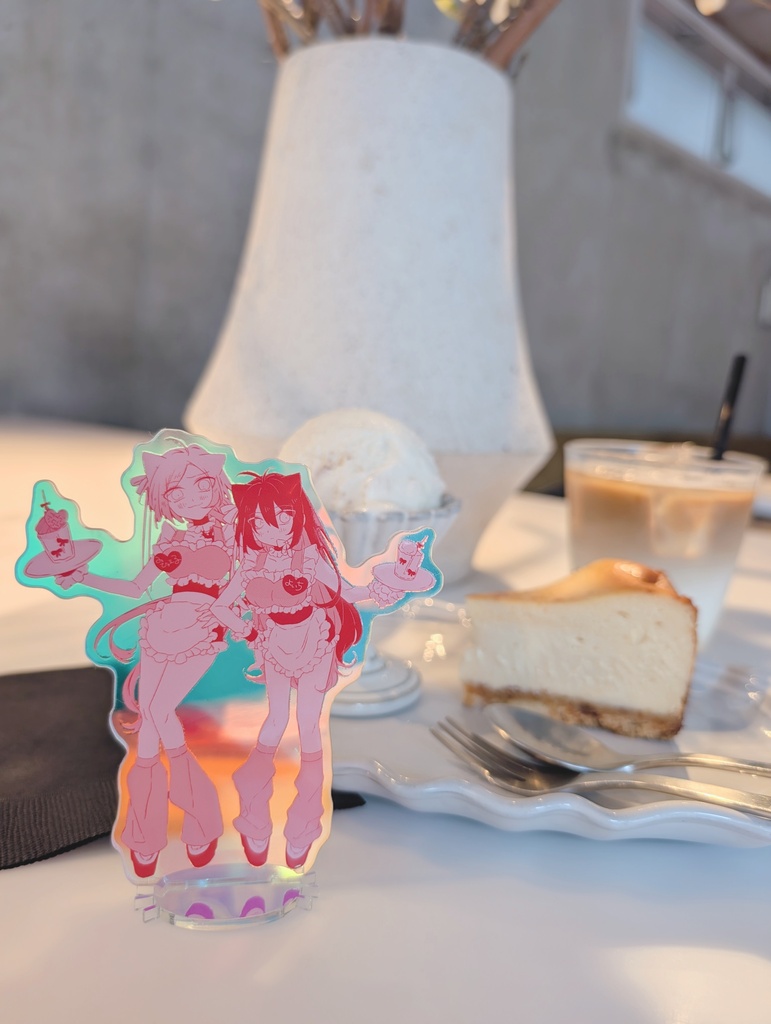 #E00033 ペアアクリルスタンド+チェキセット