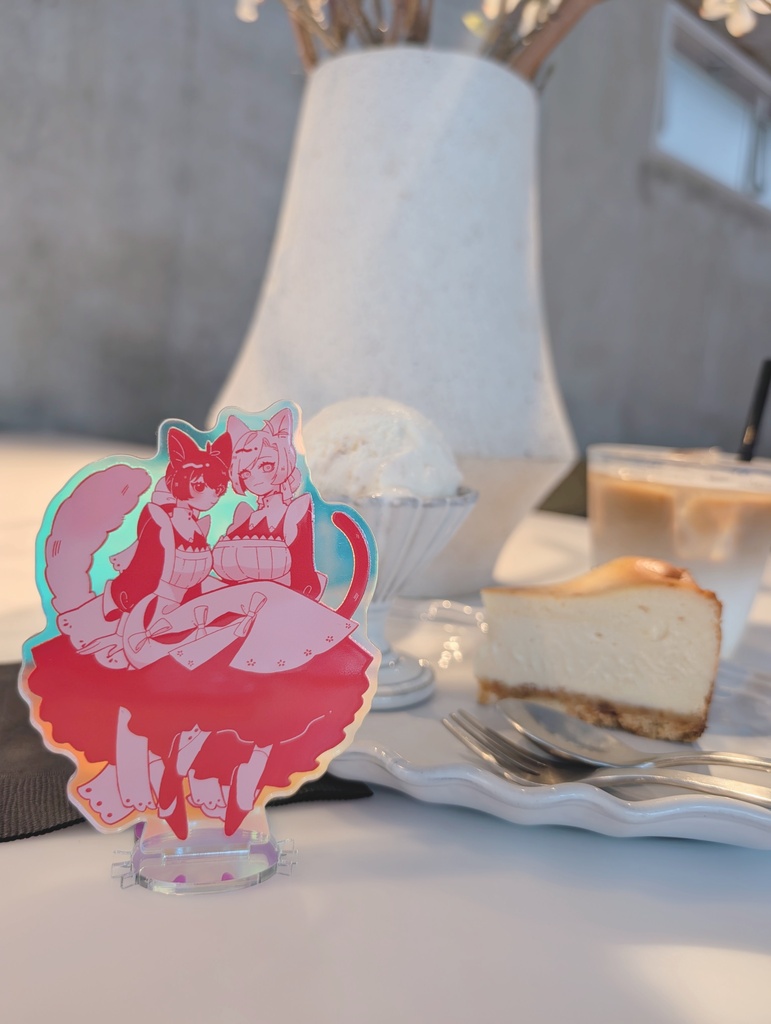 #E00033 ペアアクリルスタンド+チェキセット