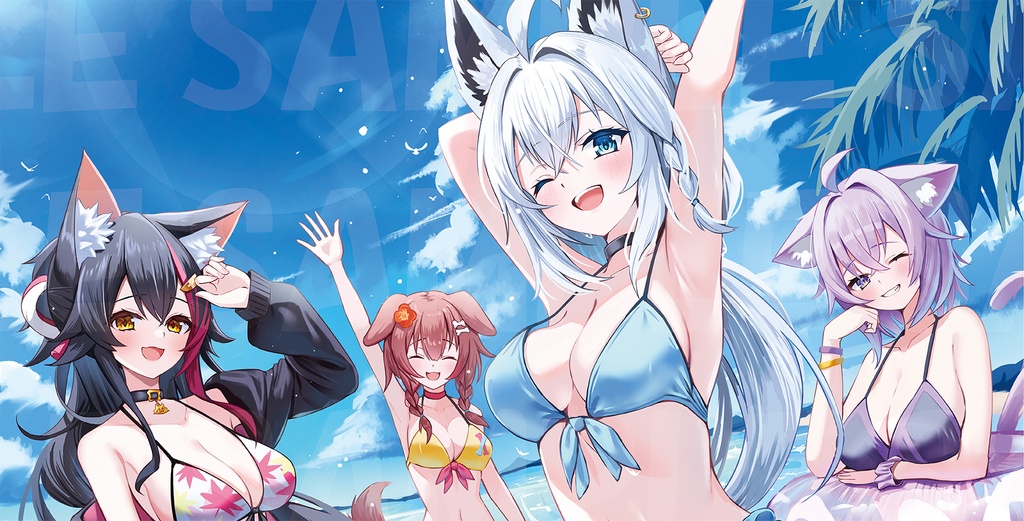【プレイマット】水着ゲーマーズ
