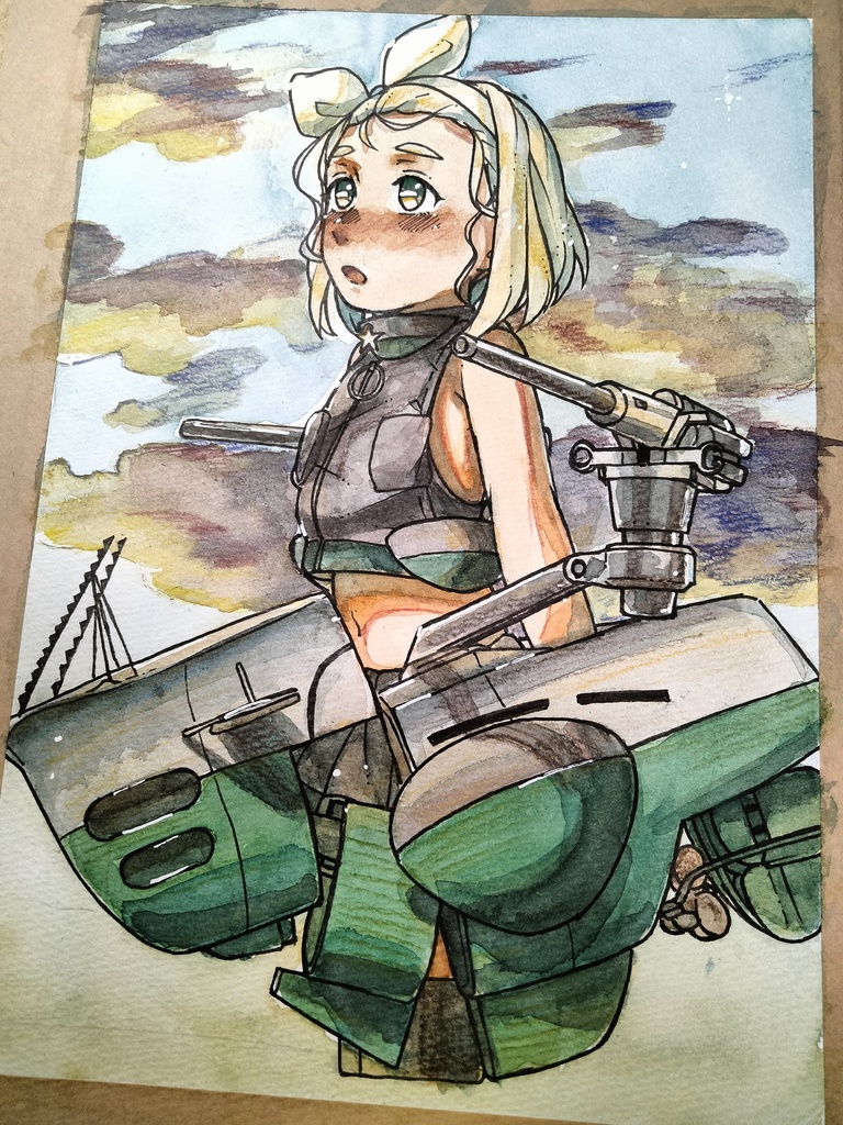 ルイージ・トレッリ 水彩原画B5