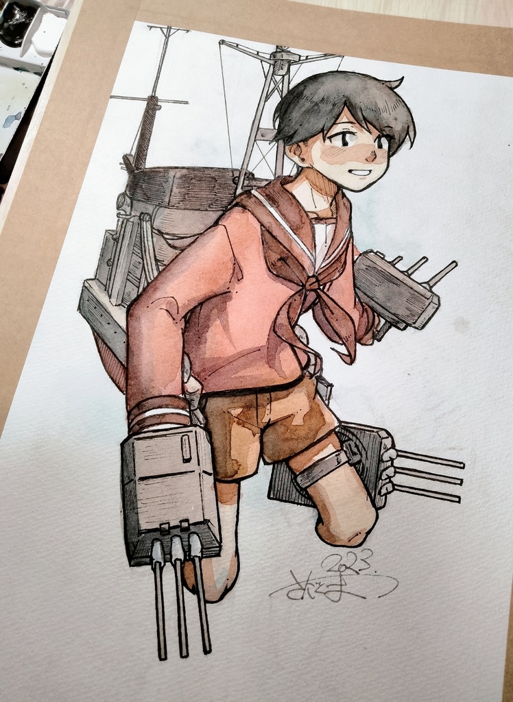 最上 水彩原画 B5