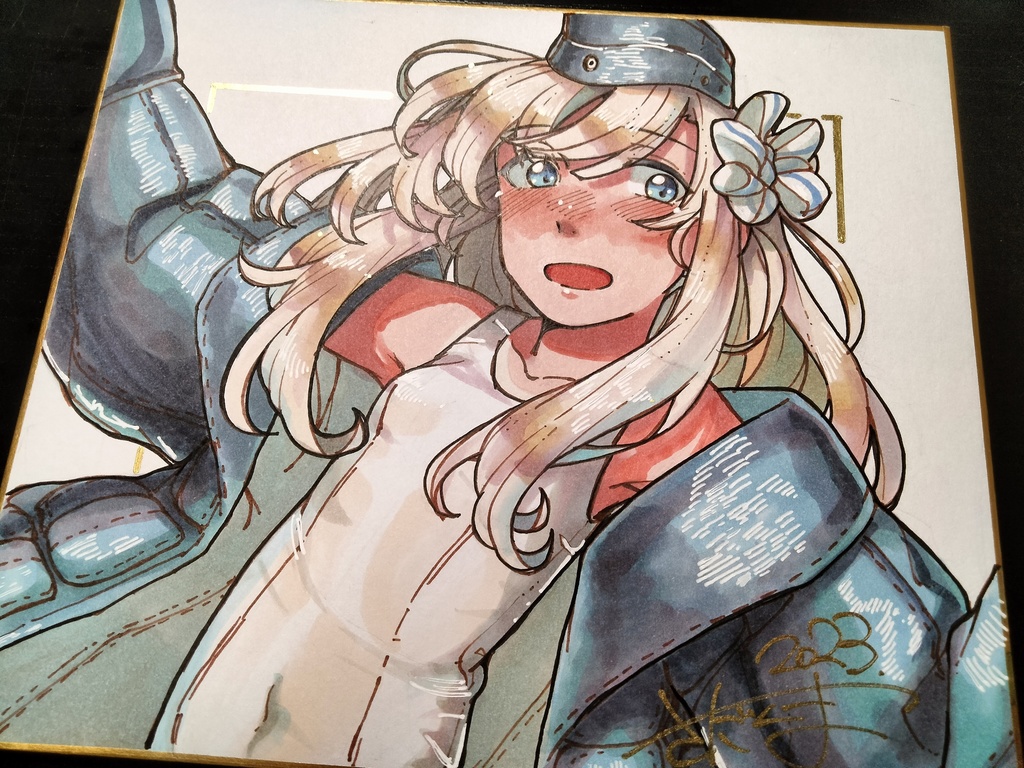 U５１１ 中サイズ色紙原画