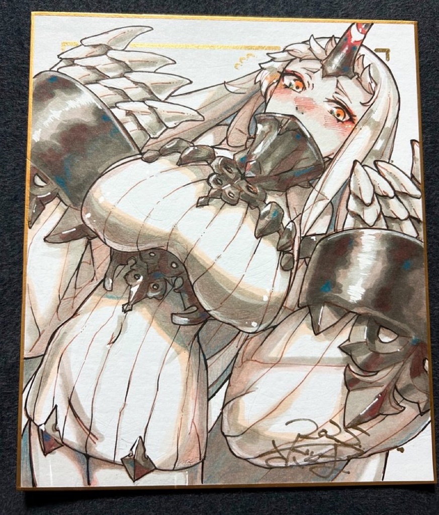 港湾棲姫 中サイズ色紙