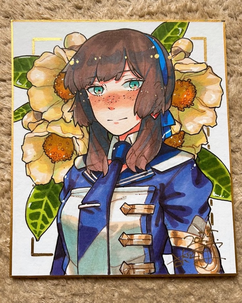 モガドール 中サイズ色紙原画