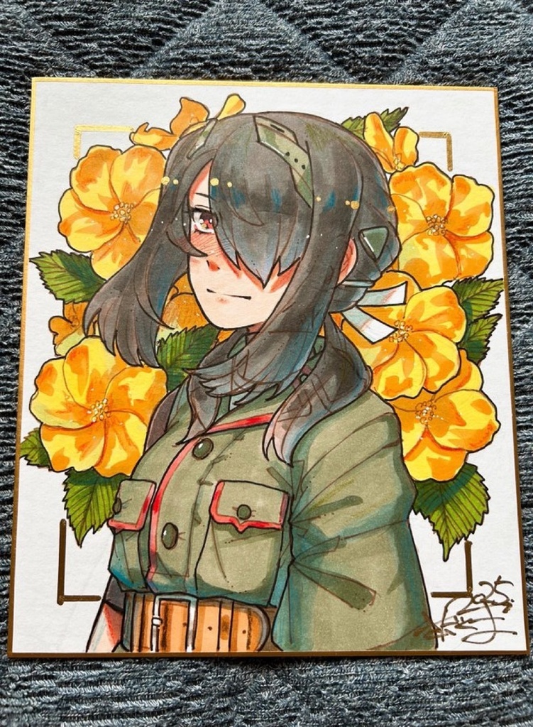 熊野丸 中サイズ色紙原画