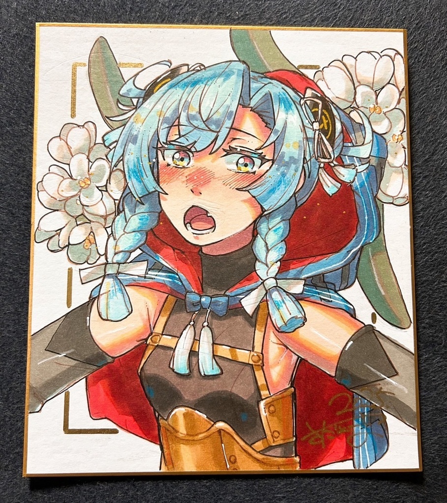 しまね丸 中サイズ色紙原画