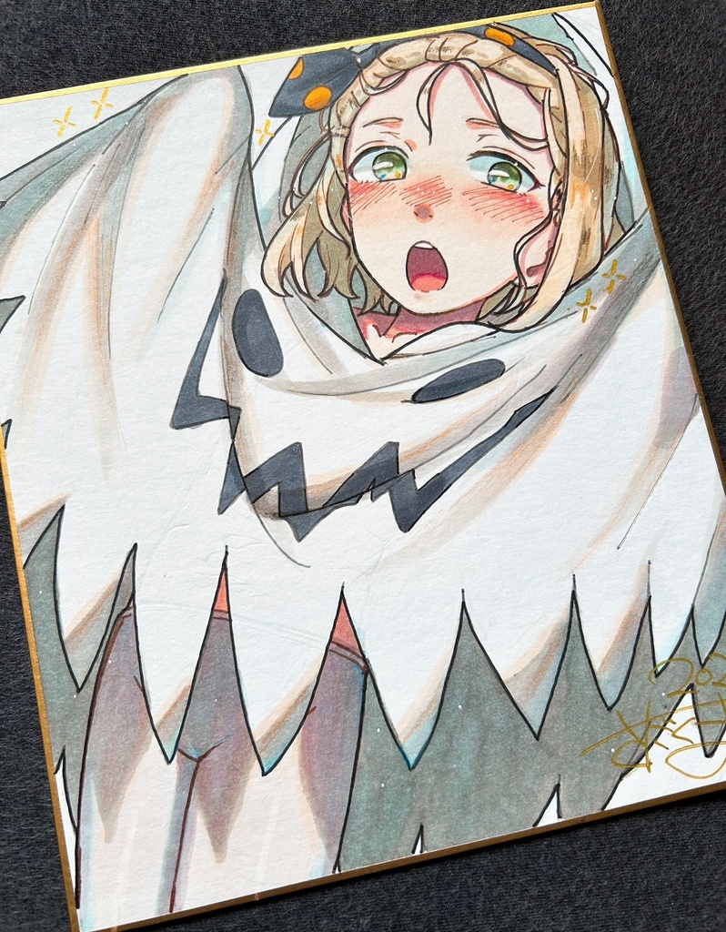 ルイージ・トレッリ👻🎃 中サイズ色紙原画