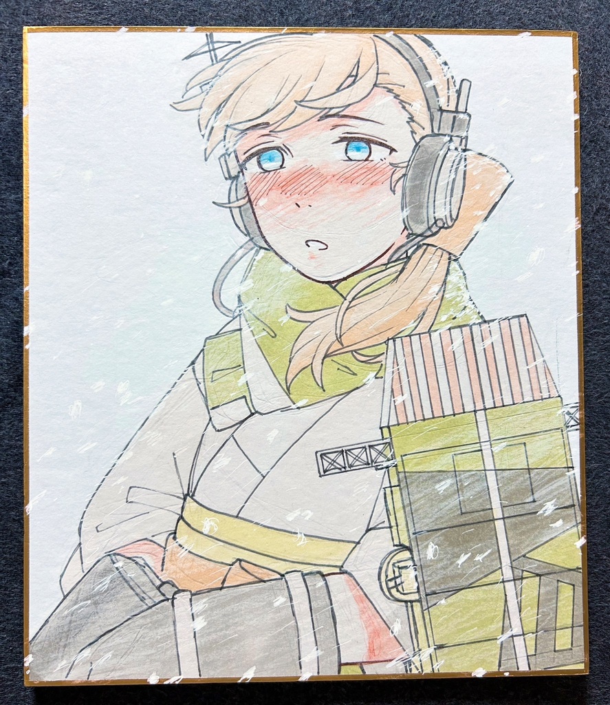 神鷹改二⛄️ 中サイズ色紙原画