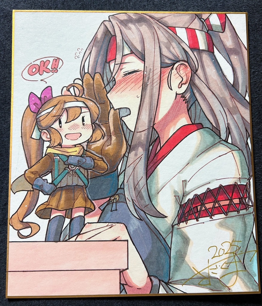 瑞鳳 中サイズ色紙原画