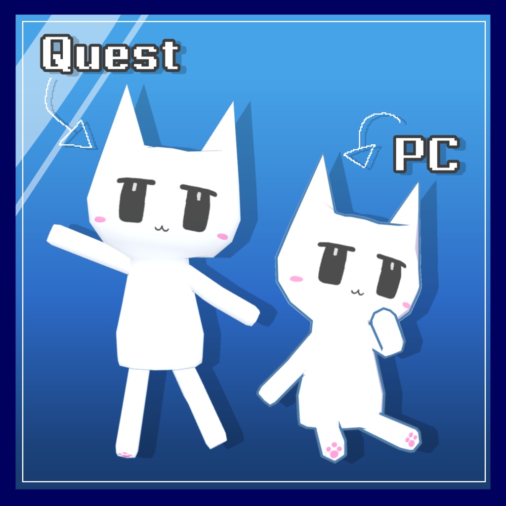 【無料】オリジナル3Dモデル『LowpolyCat』