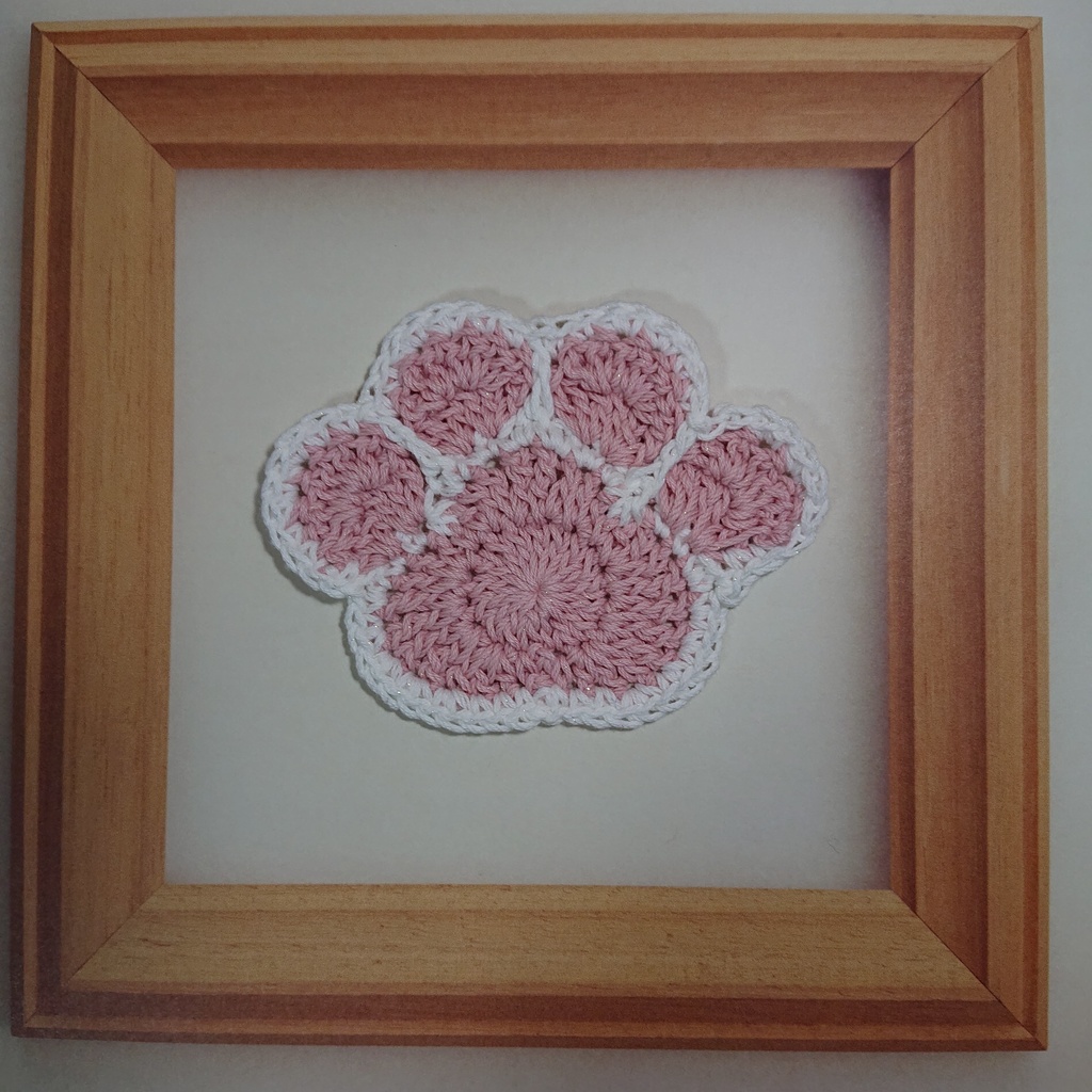 【SALE】+KOMACHI+ 手編み肉球コースター