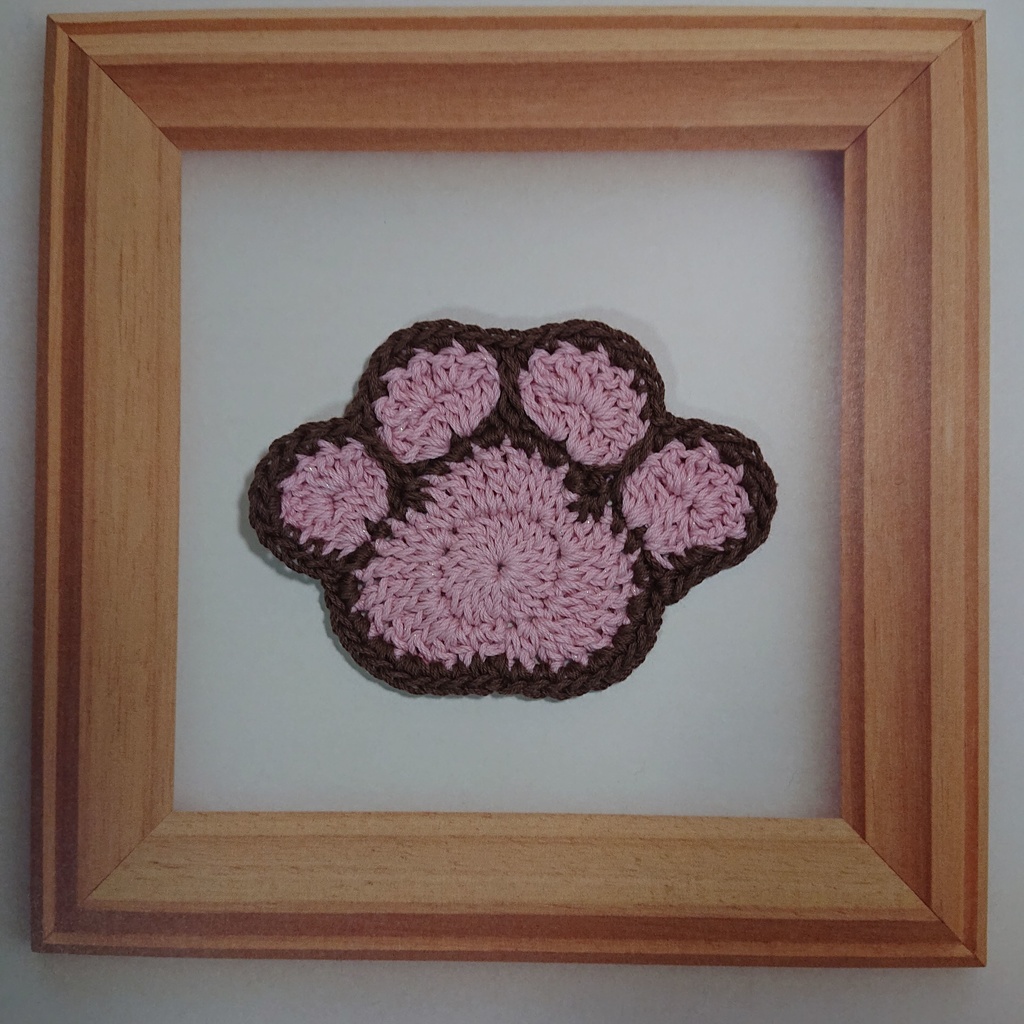 【SALE】+KOMACHI+ 手編み肉球コースター