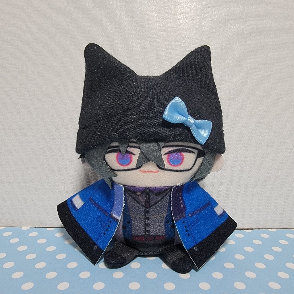 ぬいぐるみ用リボン付きねこみみ帽子【Sサイズ】