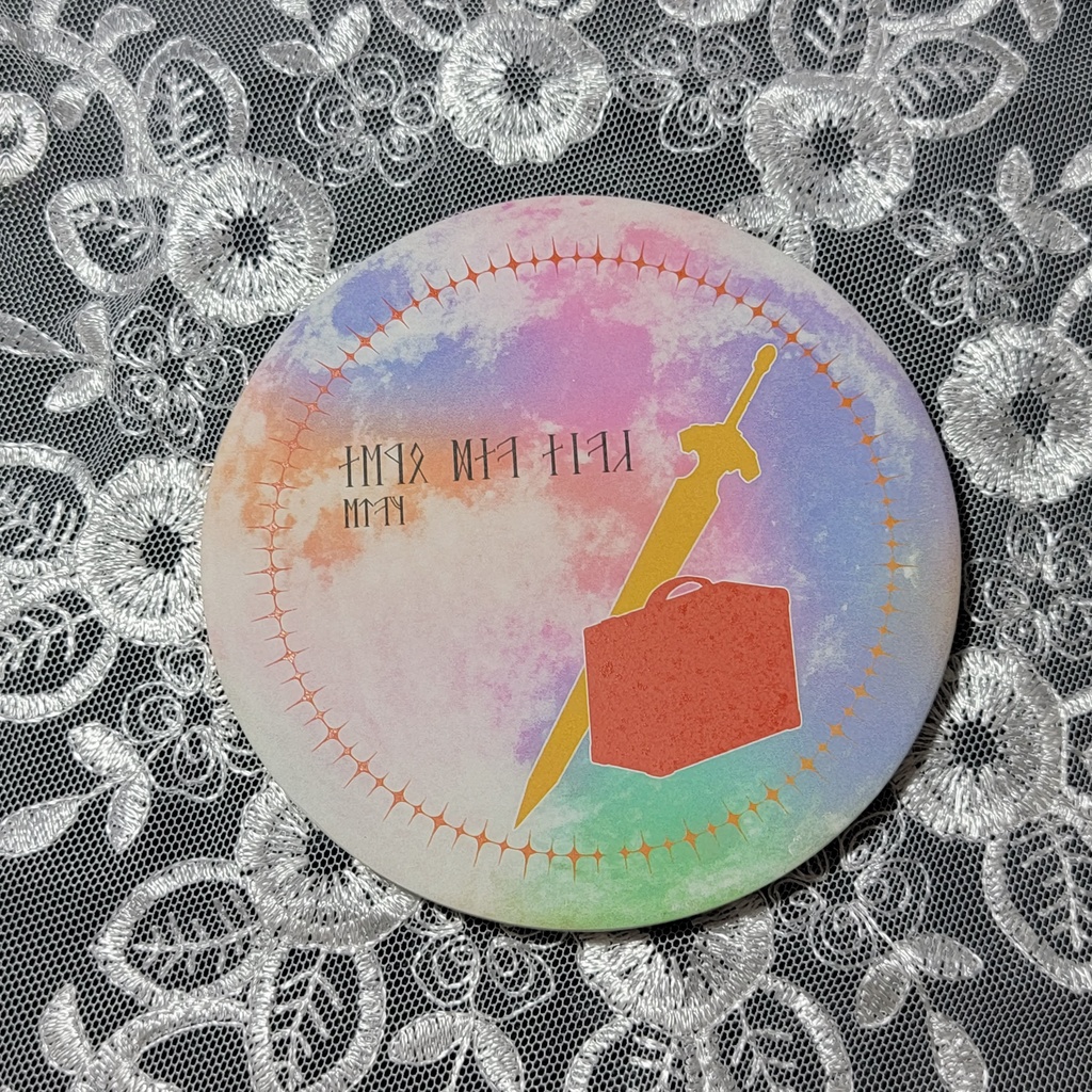 因縁魔道具白雲石(吸水)コースター