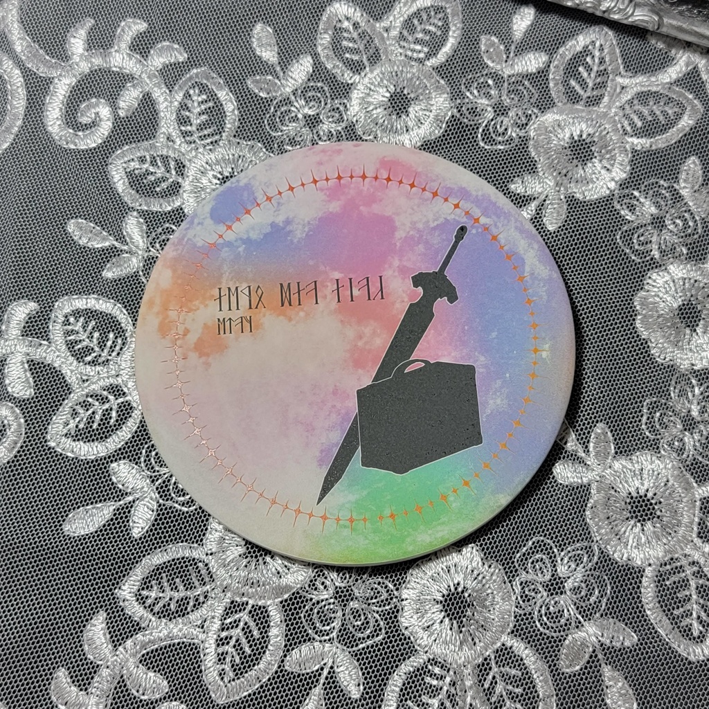 因縁魔道具白雲石(吸水)コースター