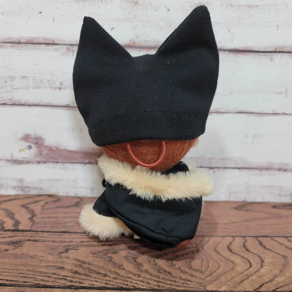ぬいぐるみ用リボン付きねこみみ帽子【Mサイズ】