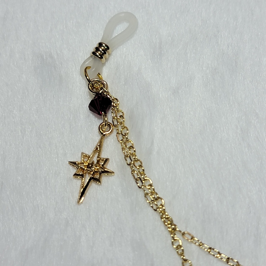 純真な機織りのバラッドオーエンイメージグラスチェーンイヤーカフ