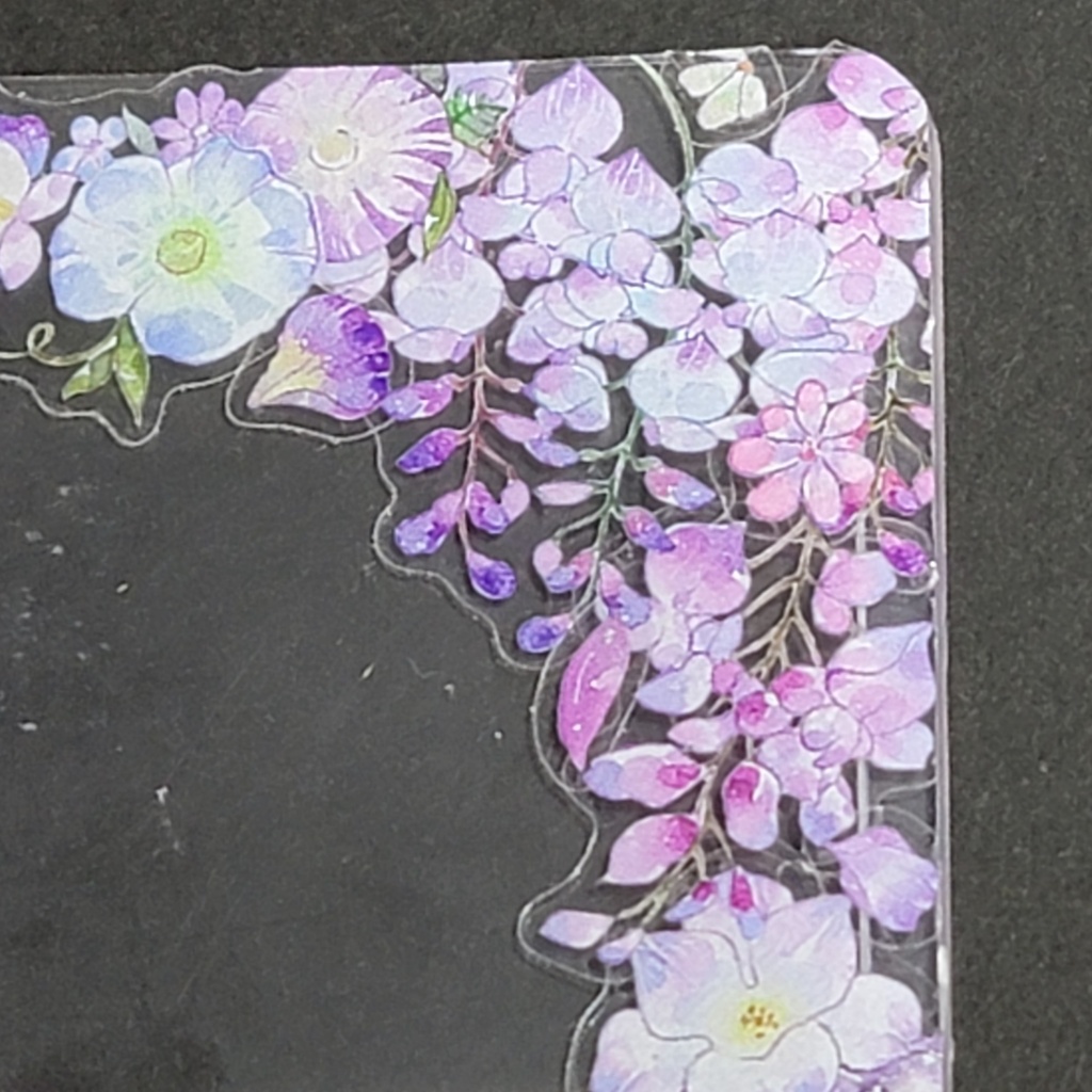 デコ硬質カードケース:藤の花