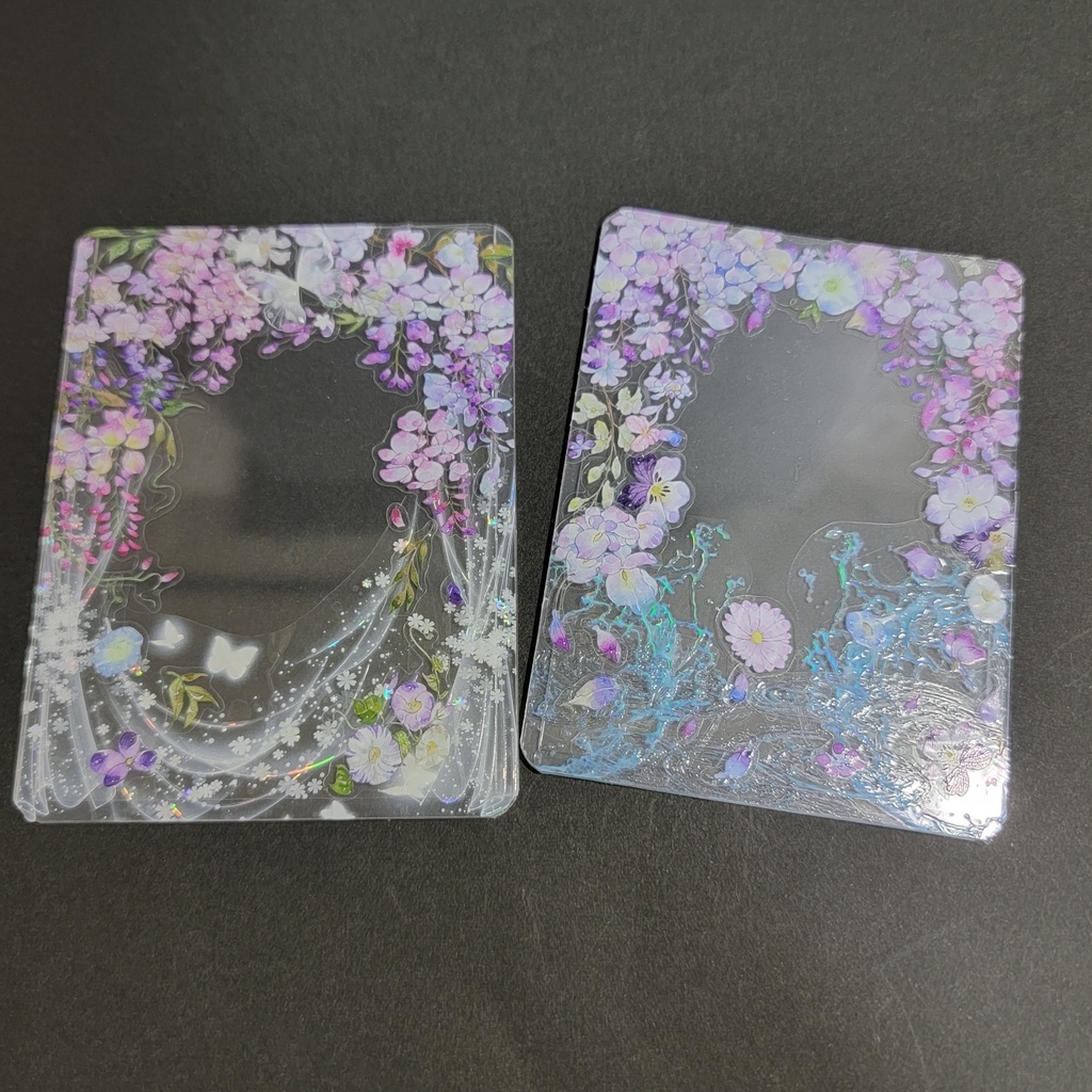 デコ硬質カードケース：藤の花