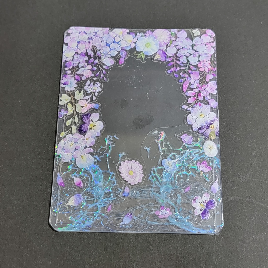 デコ硬質カードケース:藤の花