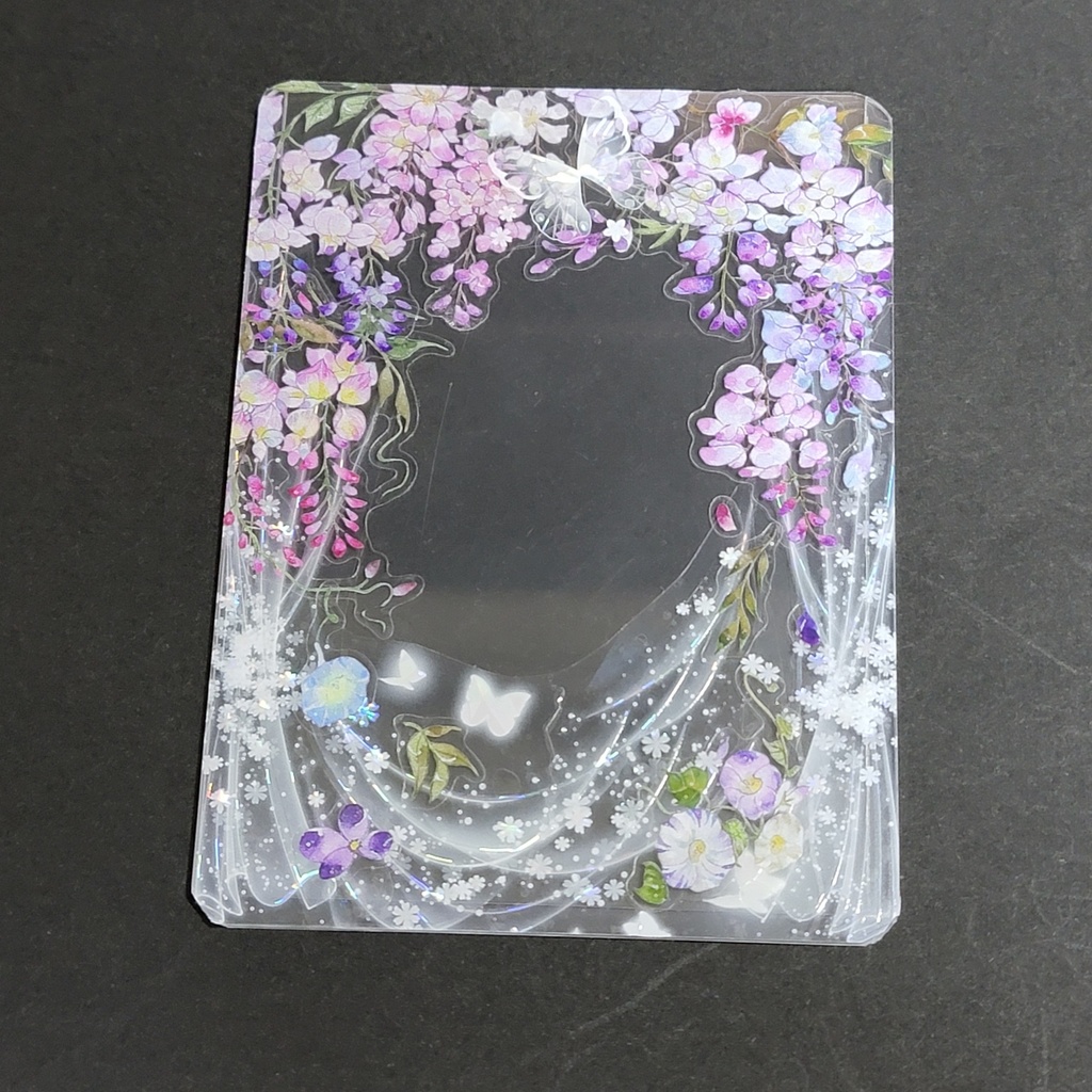 デコ硬質カードケース:藤の花