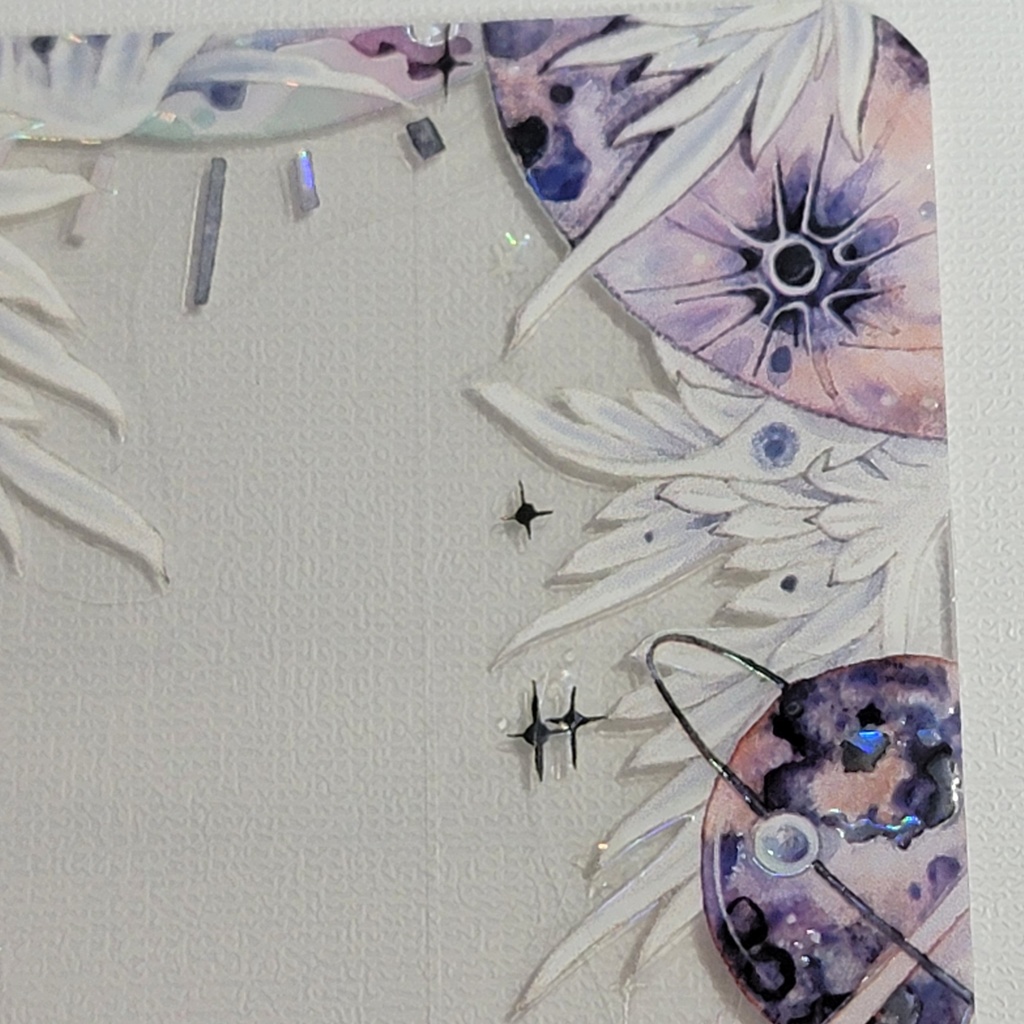 デコ硬質カードケース:惑星と翼