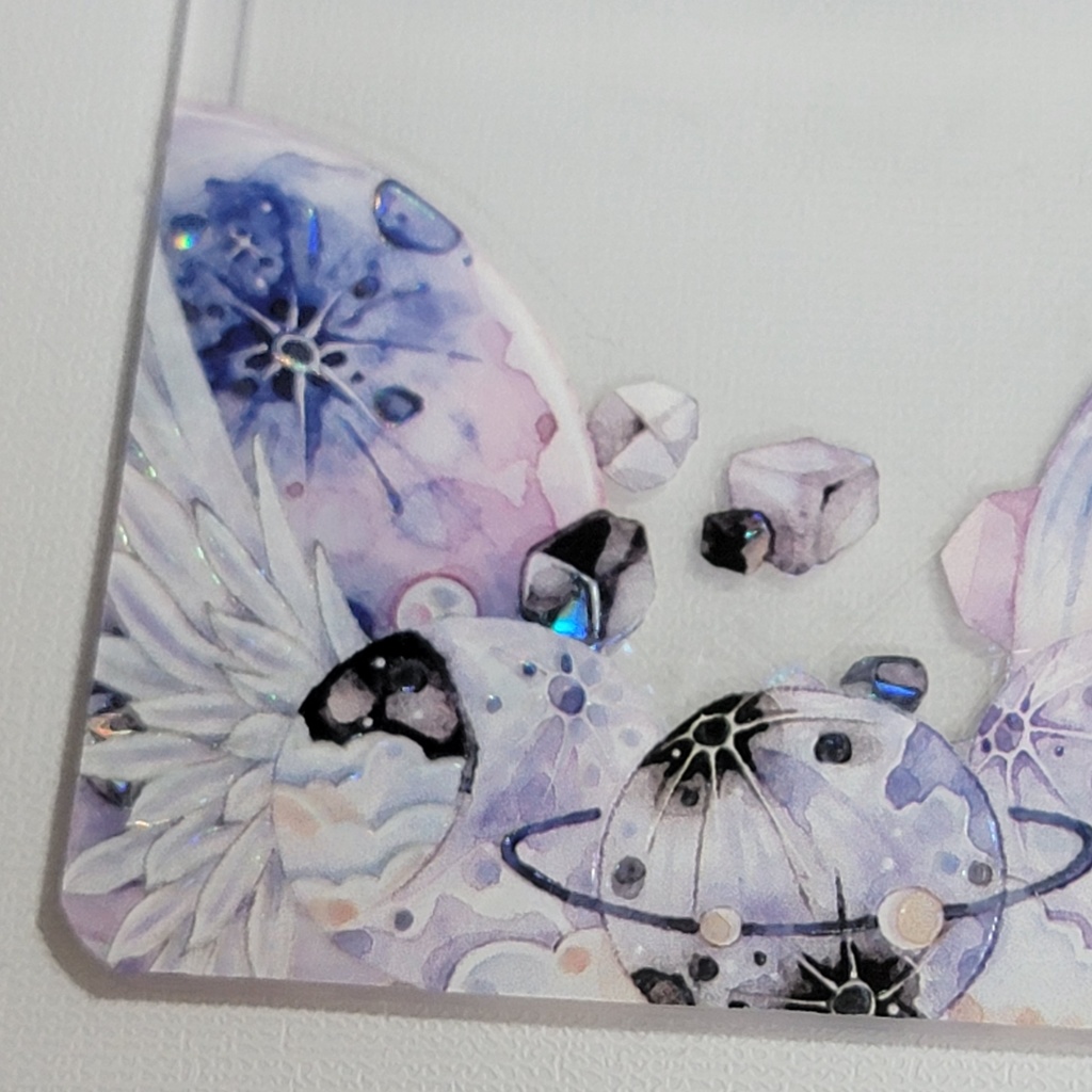 デコ硬質カードケース:惑星と翼