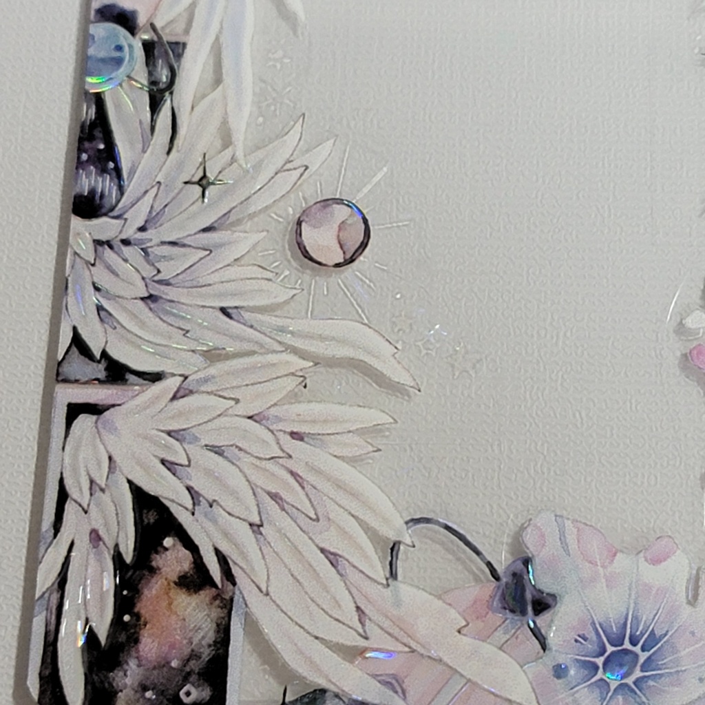 デコ硬質カードケース:惑星と翼