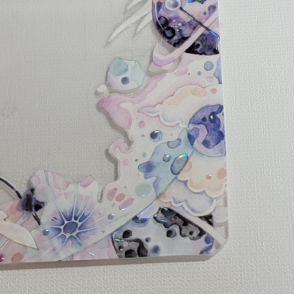 デコ硬質カードケース:惑星と翼