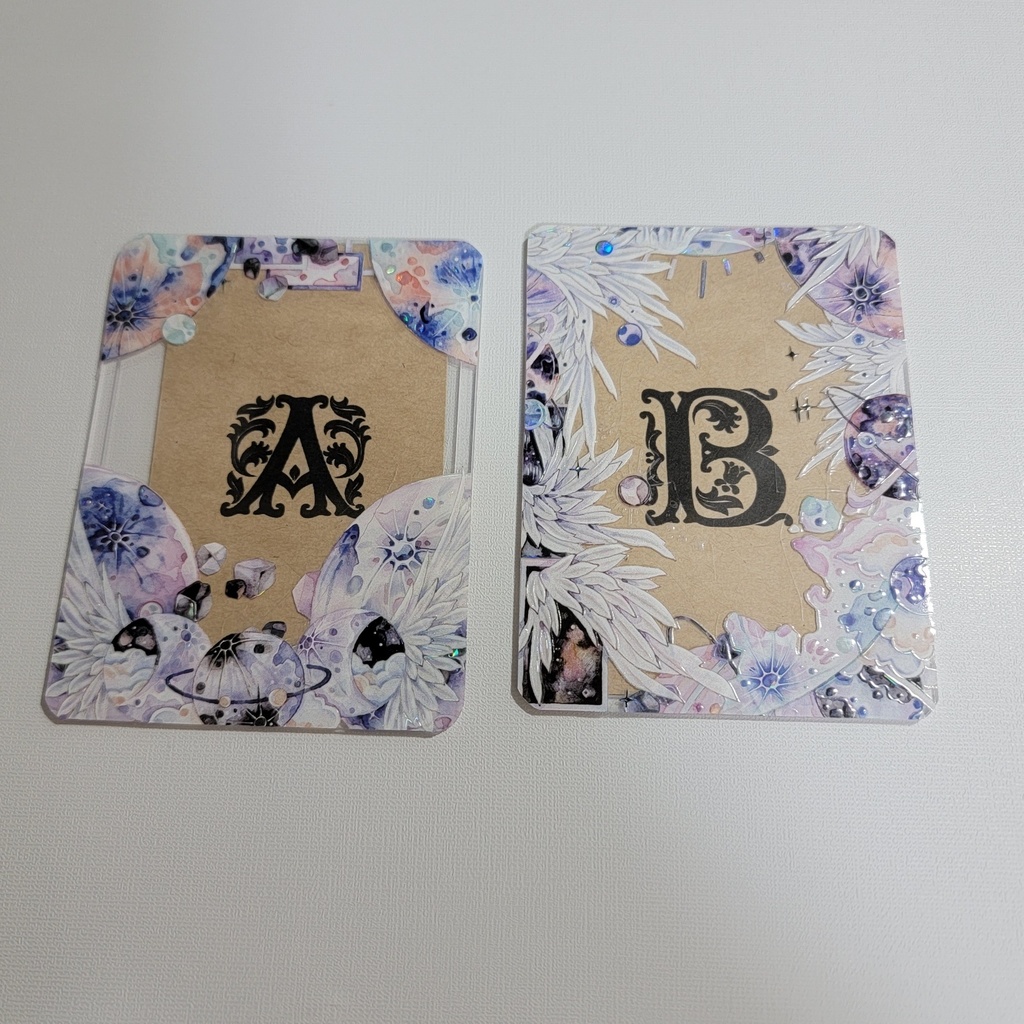 デコ硬質カードケース:惑星と翼