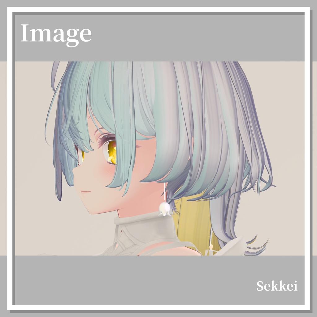 【3Dモデル】雪渓 -Sekkei- /MA対応イヤリング