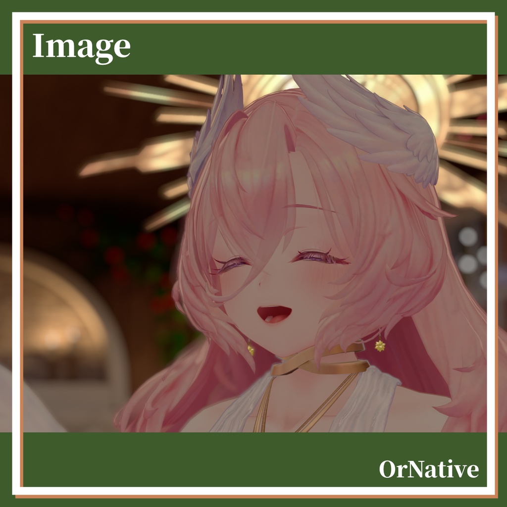 【3Dモデル】OrNative/MA対応イヤリング【複数アバター対応】