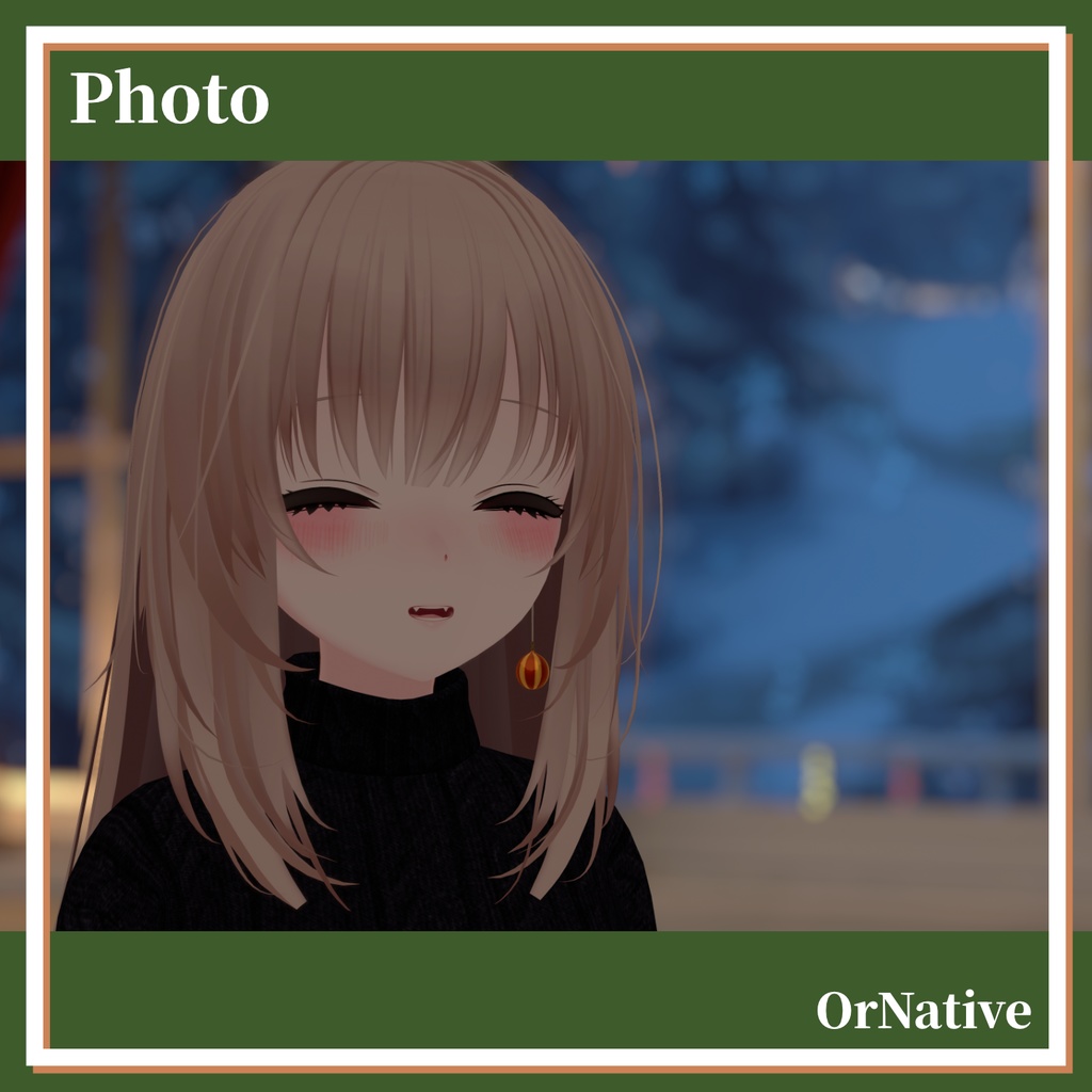 【3Dモデル】OrNative/MA対応イヤリング【複数アバター対応】